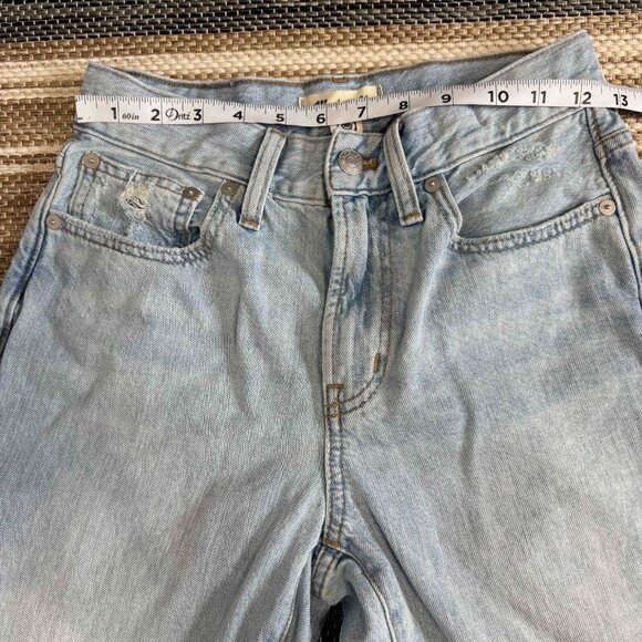 Madewell Women's The Perfect Vintage Jean Cotton Zip Fly Light Wash Size 25P - Picture 11 of 15